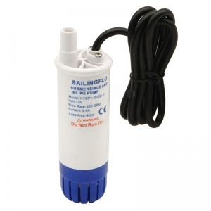 New 12V 24V DC 220GPH Submersible and Inline Pump for fresh water and seawater with factory price